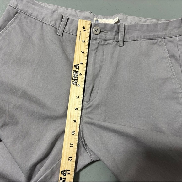 J. Crew Factory Gray 33X30 Men's Casual Chino Pant 100% Cotton Preppy - Picture 8 of 10